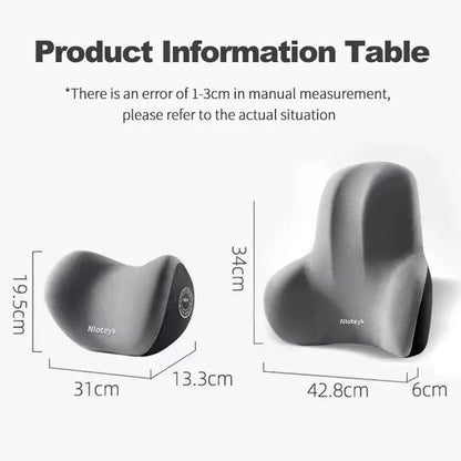 The New Memory Foam Car Neck Pillow Protects the Lumbar Back, Supports the Breathable Headrest, Relieves Pressure, and Provides