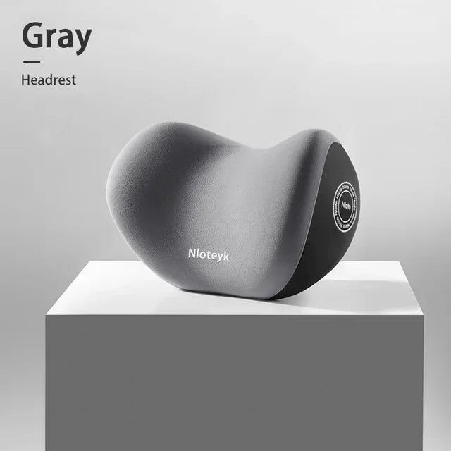 The New Memory Foam Car Neck Pillow Protects the Lumbar Back, Supports the Breathable Headrest, Relieves Pressure, and Provides