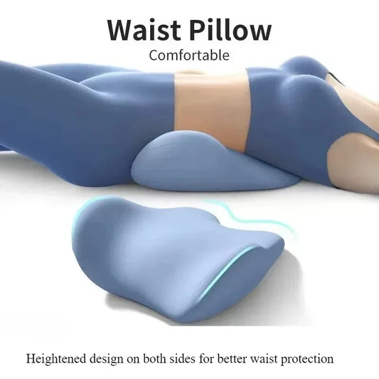 Lumbar Support Pad Lumbar Pad Sleep Pillow Ergonomic Waist Protection Soft and Comfortable Memory Cotton Back Support
