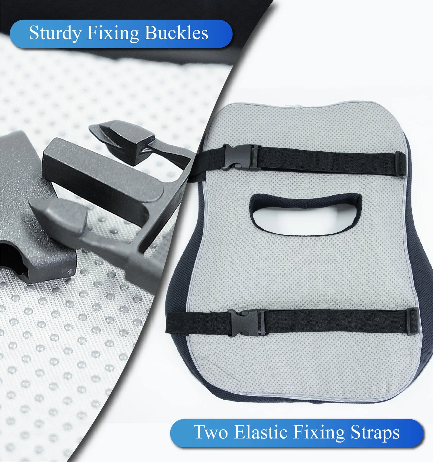 Lumbar Support Pillow Durable Plum Fixing Straps Buckles Comfortable Auto Car Accessories Ergonomic Back Pain Relief Office Soft