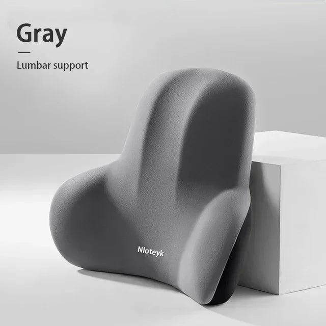The New Memory Foam Car Neck Pillow Protects the Lumbar Back, Supports the Breathable Headrest, Relieves Pressure, and Provides