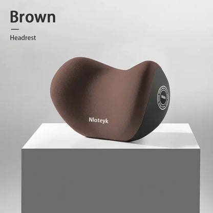 The New Memory Foam Car Neck Pillow Protects the Lumbar Back, Supports the Breathable Headrest, Relieves Pressure, and Provides