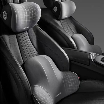The New Memory Foam Car Neck Pillow Protects the Lumbar Back, Supports the Breathable Headrest, Relieves Pressure, and Provides