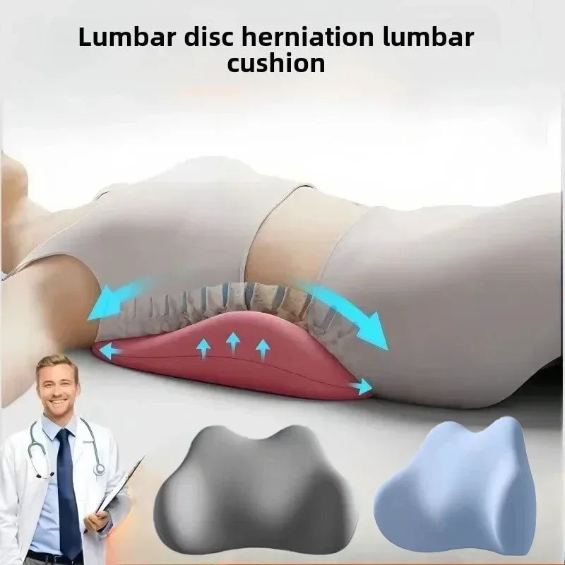 Lumbar Support Pad Lumbar Pad Sleep Pillow Ergonomic Waist Protection Soft and Comfortable Memory Cotton Back Support